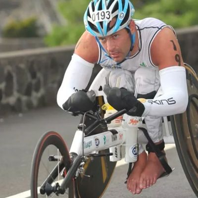 Jason Fowler on his bike