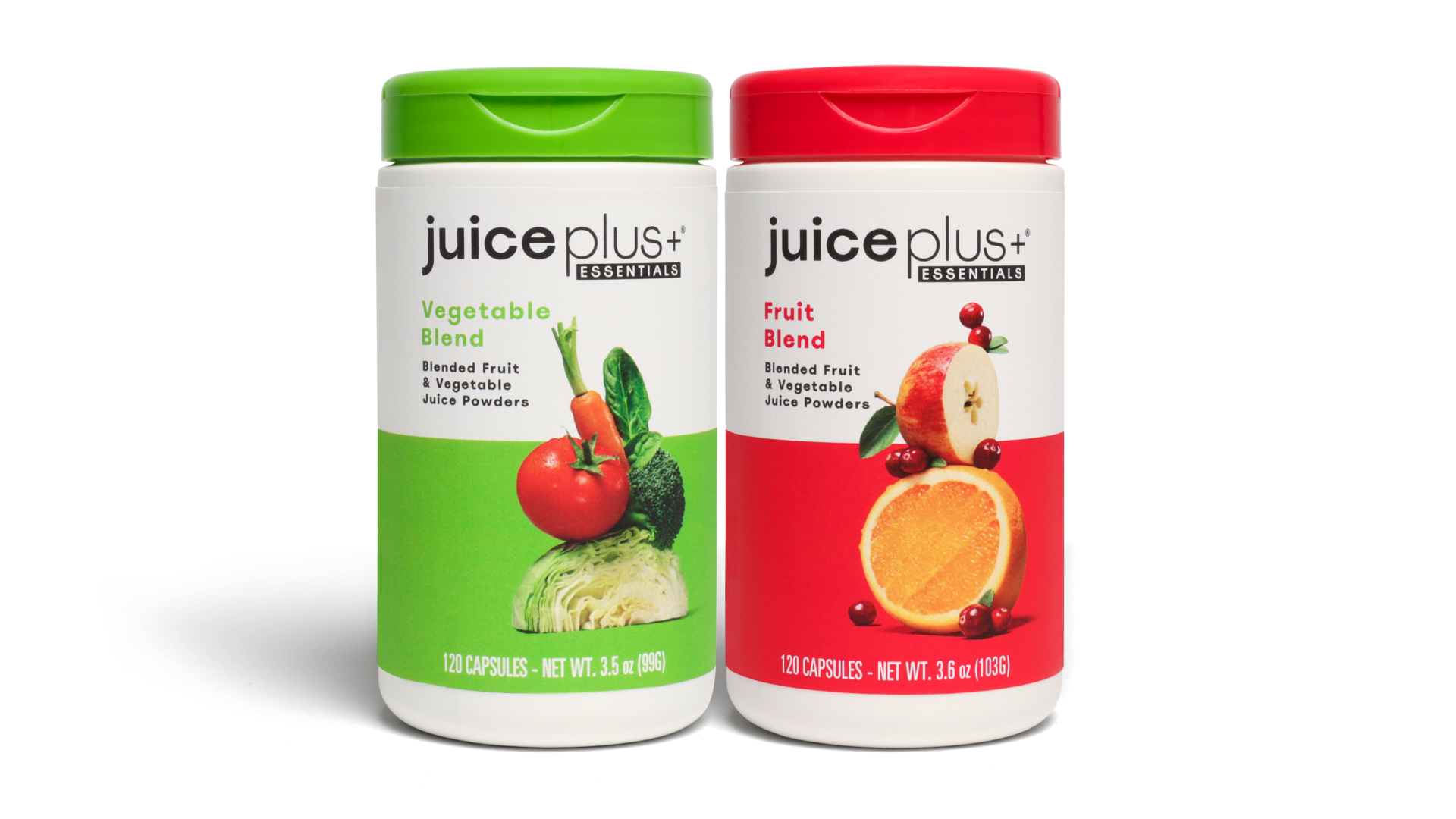  11 Different Green/Orange Vegetables Mixed in Juice Plus  Vegetable Blend,11 Different Red/Orange/Yellow Fruits Formulated in Juice  Plus Fruit Blend,120 Gummies per Bag for 60 Servings of Each : Health &  Household