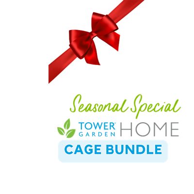 Tower Garden HOME Unit with Support Cage Bundle