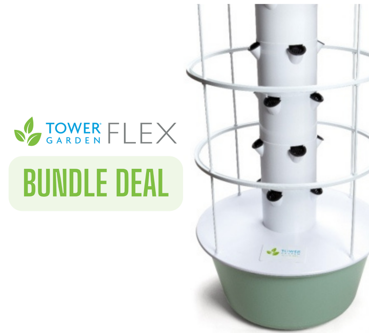 Offre groupée Tower Garden FLEX avec cage de soutien